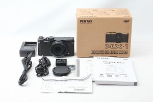 ◆訳あり◆ペンタックス PENTAX MX-1 クラシックブラック コンパクトデジタルカメラ 付属品満載 元箱◇M45748