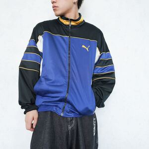 EU VINTAGE PUMA LOGO LINE DESIGN TRACK JACKET/ヨーロッパ古着プーマロゴラインデザイントラックジャケット(ジャージ)