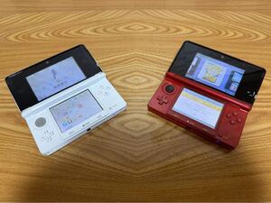 Nintendo 任天堂 ニンテンドー 3DS CTR-001 レッド+ホワイト 2点セット