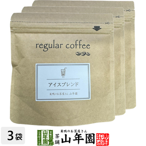 レギュラーコーヒー アイスブレンド 100g×3袋セット コーヒー豆
