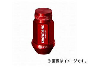 デジキャン アルミレーシングナット レッド 19HEX袋 P1.25 45mm AN6F4512RE-DC 入数：1セット(20本入) スバル インプレッサWRX STI