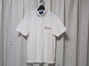 Ｍサイズ◆《FRED PERRY／フレッドペリー》◆半袖BD ポロシャツ！(ヒットユニオン製)◆美品！