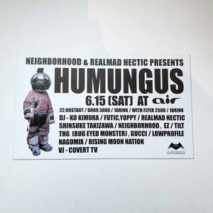 ネイバーフット hectic イベント HUMANGUS フライヤー1枚〈検索: スケシン ape human made supreme シュプリーム NIKE ナイキ〉