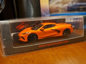 スパーク 1/43 シボレー コルベット C8 2019 オレンジ　S5062 希少　レア