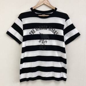 NumberNine スカル フラッグ 半袖 Tシャツ ボーダー 3サイズ Number Nine ナンバーナイン カットソー Tee 本人期 宮下貴裕 archive 3030522