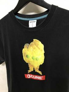 キューン/CUNE プリントTシャツ ブラック S