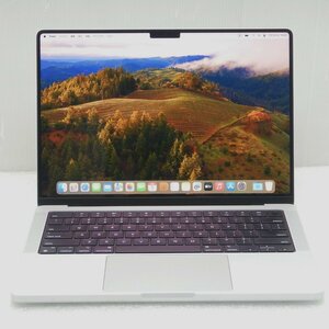 【AC欠品】APPLE MacBook Pro (14-inch, 2021) M1 Pro 8コア 32GB 512GB シルバー 充放電回数143回 英語キーボード 中古 036