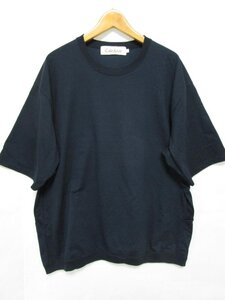 【送料込】 Caledoor カレドアー 【メンズ】 Tシャツ ネイビー 紺 無地 綿混 Ice Pack Nylon T-Shirt シンプル 日本製 sizeＬ/962594