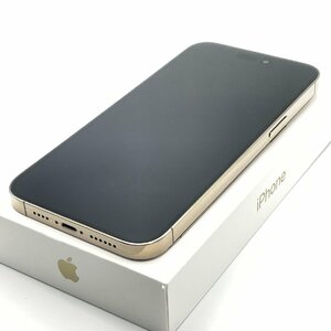 中古品 Apple アップル iPhone 14 Pro Max 128GB ゴールド SIMロックなし SIMフリー