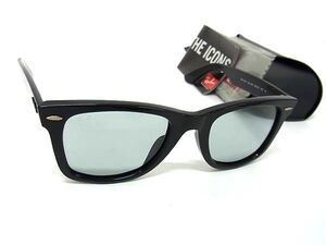 1円 ■極美品■ Ray-Ban レイバン RB2140-F 601/R5 WAYFARER サングラス 眼鏡 メガネ メンズ ブラック系 FF5866