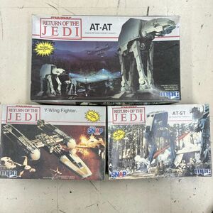 D211-M22-14 スターウォーズ RETURN OF THE JEDI ジェダイの帰還 MPC社製 AT-AT/Y-wing fighter/AT-ST プラモ プラモデルキット