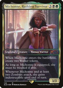 MTG ■金/英語版■ 《Michonne, Ruthless Survivor》★FOIL★Secret Lair SLD