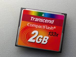 Transcend CompactFlash 2GB 133x CFカード ケース付き トランセンド コンパクトフラッシュ メモリーカード 動作確認済み