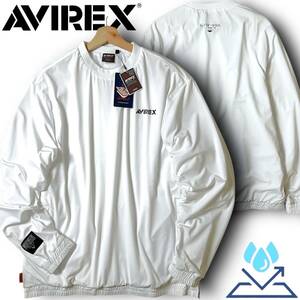 新品 AVIREX GOLF アヴィレックス ゴルフ 定1.7万 撥水 防風 防寒 保温 裏起毛 スニードジャケット プルオーバージャケット M 秋冬 ◆B4672