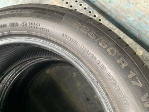 225/50R17 コンチネンタル スポーツコンタクト5 SSR MOE 製造年数16年 残溝約5.0　5.1㎜ 2本セット　