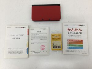 ●代TMK112-60【初期化済み】 Nintendo 任天堂 3DS LL SPR-001 本体 レッドブラック ニンテンドー 取扱説明書付き