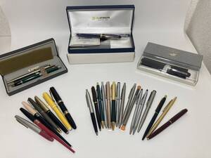 ★整理品★ 万年筆 ボールペン セット まとめて (14K/MONTBLANC/PILOT/SAILOR/PARKER)など多数