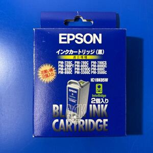 EPSON 純正インクカートリッジ IC1BK05W モノクロインクカートリッジ×2 長期保管品 E3