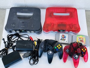  Nintendo ニンテンドー 64本体&コントローラー&ソフト付 ACアダプター 現状品