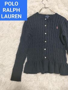 ポロラルフローレン　ケーブルニット　ペプラム　カーディガン　ポニーマーク POLO RALPH LAUREN SPORT RLX RRL