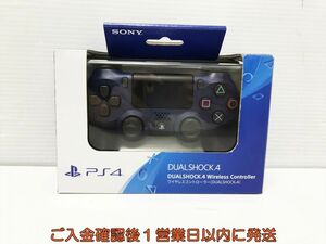 【1円】PS4 純正 ワイヤレスコントローラー DUALSHOCK4 ミッドナイトブルー 動作確認済 SONY PlayStation4 M01-629tm/F3