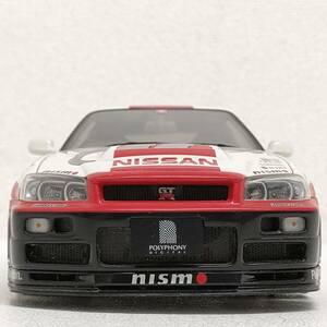 オートアート AUTO art 1/18 スカイラインGT-R R34 GRAN TURISMO ジャンク