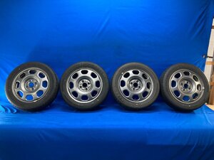 スズキ ハスラー MR52S スチールホイール 4本 15×4.5J 4H/100/オフ45 KENDA KOMET PLUS 165/60R15 20年19週 [H-8319] ※個人宅配送不可※