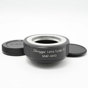 中一光学 (ZHONG YI OPTICS) フォーカルレデューサー マウントアダプター Lens Turbo II M42-m4/3