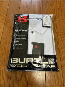 【未使用】 BURTLE　Lサイズ　ホワイト　白　バートル　ポロシャツ　 半袖　