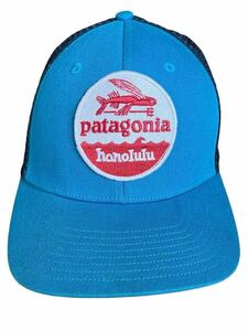 ★★★patagonia パタゴニア フライングフィッシュ トラッカーキャップ ターコイズブルーxネービー honolulu ホノルル ハワイ★★★