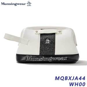 マンシングウェア MQBXJA44 ホワイト マグネット式 ガマロ開閉 カート ポーチ Munsingwear WH00 2024 30p 即納