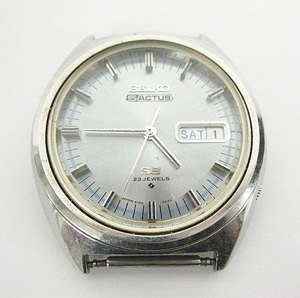 SEIKO 5ACTUS フェイスのみ 自動巻き 6106-7520 セイコー 5アクタス 文字盤アイスブルー 稼働品 現状品 ◇08