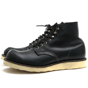 RED WING レッドウィング ワークブーツ 8165 Classic Work 6inch Round Toe クラシックワーク Black Chrome Leather ブラッククロームレ