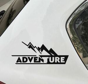 ADVENTURE アドベンチャーステッカーSUV RAV4プラドランクル黒