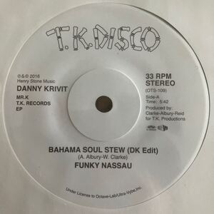 7 Bahama Soul Stew - Funky Nassau / The Armada Orchestra - For The Love Of Money / Danny Krivit Edit Mr.K T.K. Records MURO