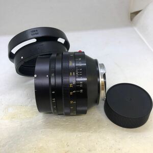 【珍品】 Leica Noctilux 50mm f1.0 E58 貴重なフード(12519)付き ☆透明、綺麗な光学☆安心動作保証付き☆