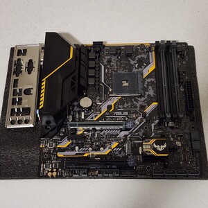 ASUS TUF B350M-PLUS GAMING IOパネル付属 Socket AM4 MicroATXマザーボード 難あり品 最新Bios 動作確認済 PCパーツ