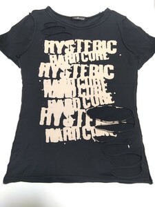 ヒステリックグラマー　HYSTERICS　穴開き半袖Tシャツ　レディース