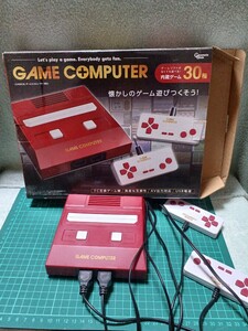 FC互換ゲーム機　中古品　内蔵ゲーム30種　普通に使えます！