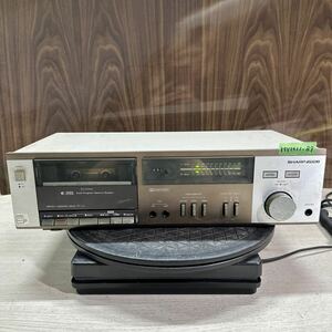 MYM11-89 激安 カセットデッキ SHARP RT-L3 stereo cassette deck 通電OK 中古現状品 ※3回再出品で処分