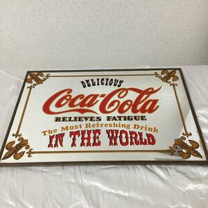 当時物 パブミラー 昭和レトロ Delicious Coca-Cola Most Refreshing Drink In The World コカコーラ ヴィンテージ