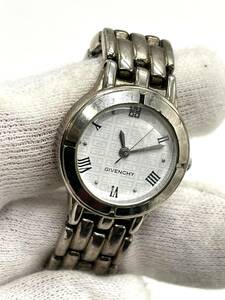 【電池切れ】GIVENCHY　ジバンシィ　クォーツ腕時計　レディース　ロゴ文字盤　モノグラム　白文字盤　219591　ケース幅：2.1