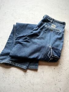 90s USA製 初期 RRL / INDIGO DENIM CARGO OLD VINTAGE アメリカ製 ダブルアールエル インディゴデニム カーゴパンツ オールド ビンテージ