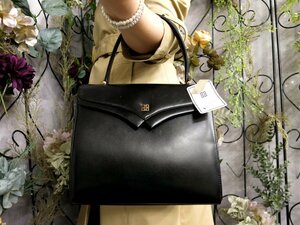 ●超美品●GIVENCHY ジバンシィ●4Gロゴ●トップハンドル●カーフ レザー 本革●ハンド バッグ●黒●ゴールド金具●腕掛け●Js51909