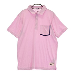 PUMA GOLF プーマゴルフ 半袖ポロシャツ ピンク系 M [240101243508] ゴルフウェア メンズ