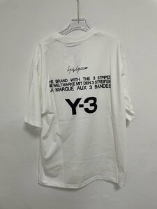 Yohji Yamamoto ヨウジヤマモト Y-3 半袖シャツ 半袖 ステキ ファッション 流行 ホワイト 人気 中古 Ｍ JN 1