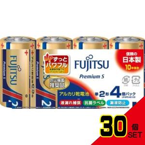 アルカリ乾電池プレミアムS単2-4個 LR14PS4S × 30点