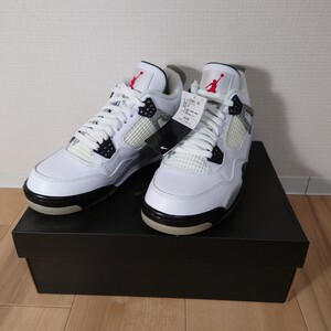 【新品未使用】NIKE GOLF AIR JORDAN 4 WHITE CEMENT　25.5cm　ゴルフシューズ