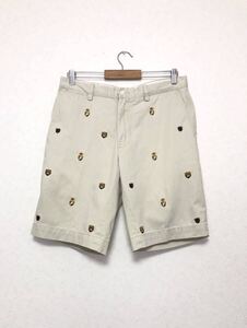 POLO RALPH LAUREN ハーフパンツ ショートパンツ 32 刺繍 柄 ポロ ラルフローレン