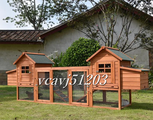 ◆美品◆超大型◆ニワトリ小屋 兎 ハト小屋 ハウス ウサギ 豪華 ペット別荘 木製 防雨 防腐 飼育 屋外 養殖 小屋 庭 掃除しやすい